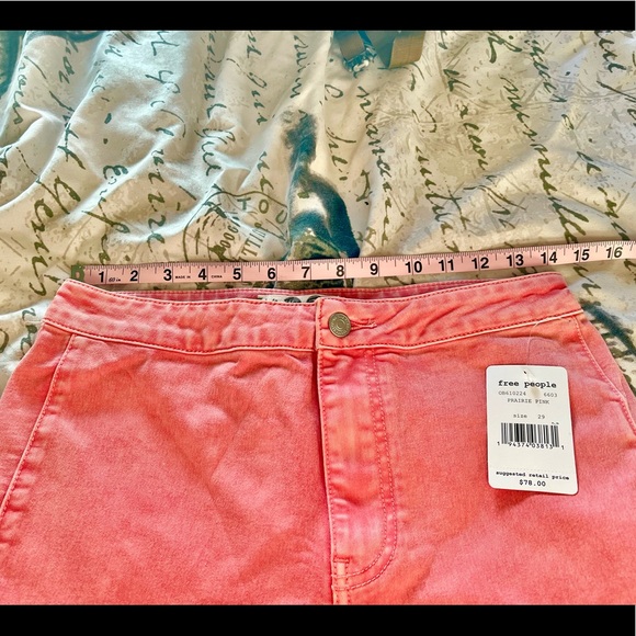 FREE PEOPLE WOMEN'S PINK FLOAT ON FLARE JEANS - Picture 5 of 6